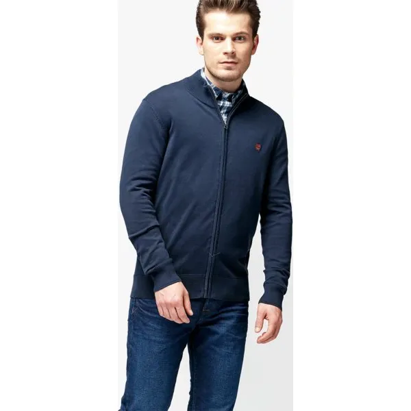 Timberland Sweter Williams River Full Zip , granatowy, rozmiar L. Niebieskie swetry męskie Timberland, l, bez wzorów, z bawełny, bez kołnierzyka. W wyprzedaży za 215.99 zł.