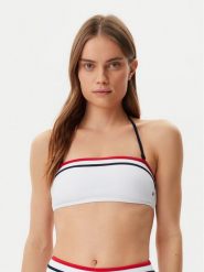 Tommy Hilfiger Góra od bikini UW0UW05873 Biały. Białe bikini damskie Tommy Hilfiger, bez wzorów. Za 129.99 zł.