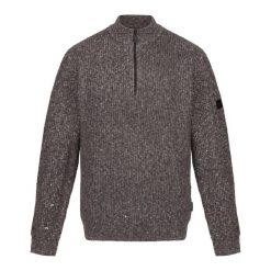Bluza Męska Melanżowy Dzianinowa Zamek Błyskawiczny. Szare bluzy bez kaptura męskie Regatta, m, z dzianiny. Za 227.99 zł.