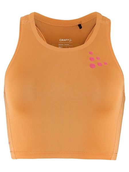 Craft Top sportowy "Pro Hypervent" w kolorze pomarańczowym rozmiar: M. Pomarańczowe topy damskie Craft, m, bez wzorów, z elastanu, bez ramiączek. Za 72.95 zł.