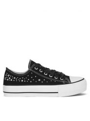 DeeZee Trampki WFA2791-1 Czarny. Czarne trampki i tenisówki damskie DeeZee, bez wzorów, z materiału. Za 57.99 zł.