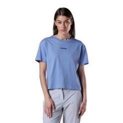 T-shirt damski Rossignol Presset. Niebieskie t-shirty damskie Rossignol, l, bez wzorów, z bawełny, bez kołnierzyka. Za 149.00 zł.