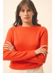 Just Cashmere Kaszmirowy sweter "Jane" w kolorze pomarańczowym rozmiar: XXL. Pomarańczowe swetry klasyczne damskie Just Cashmere, xxl, z kaszmiru, bez kołnierzyka. Za 306.01 zł.