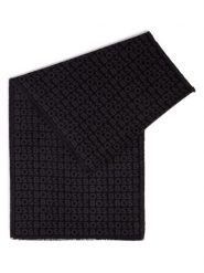 BOSS Szalik - Tadic Mężczyźni wiskoza czarny|szary, ONE SIZE. Czarne szaliki męskie Boss, bez wzorów, z wiskozy. Za 299.95 zł.