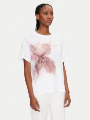Marciano Guess T-Shirt Ss tshirt kim Biały Regular Fit. Białe topy sportowe damskie Marciano Guess, l, z aplikacjami, z syntetyku, bez ramiączek. Za 259.99 zł.