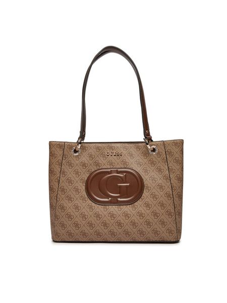 Guess Torebka HWESG9 51325 Beżowy. Brązowe torebki klasyczne damskie Guess, z aplikacjami, ze skóry, bez dodatków. Za 379.99 zł.
