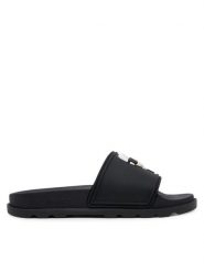 KARL LAGERFELD Klapki Kondo Tred KL80970N Czarny. Czarne klapki damskie Karl Lagerfeld, bez wzorów, z tworzywa sztucznego, bez obcasa. Za 439.99 zł.