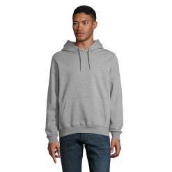 Bluza z kapturem Sol's Nicholas. Szare bluzy z kapturem męskie SOL'S, m, z bawełny. Za 209.30 zł.
