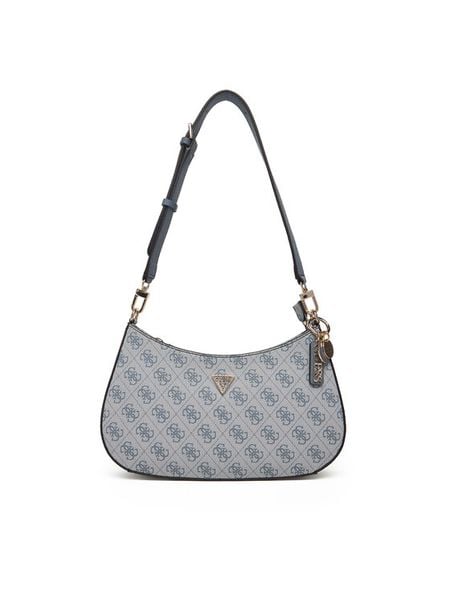 Guess Torebka Noelle II HWBG96 72180 Niebieski. Niebieskie torebki klasyczne damskie Guess, z aplikacjami, ze skóry, bez dodatków. Za 379.99 zł.