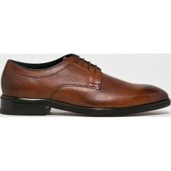 Joop! - Półbuty. Brązowe półbuty męskie Joop!, z materiału, bez zapięcia. W wyprzedaży za 479.90 zł.