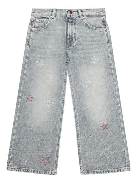 Guess Jeansy J5YA00 D5NJ0 Szary Regular Fit. Szare spodnie dziewczęce Guess, z bawełny. Za 319.99 zł.