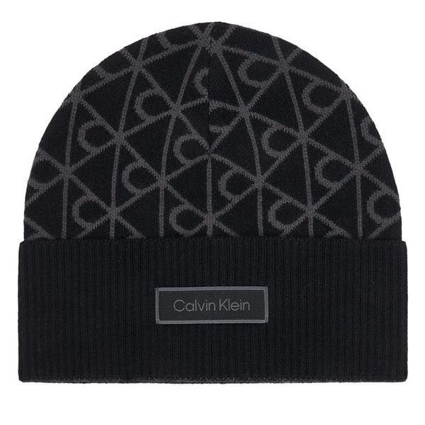 Czapka Calvin Klein. Czarne czapki męskie CALVIN KLEIN, na zimę, bez wzorów. Za 209.99 zł.