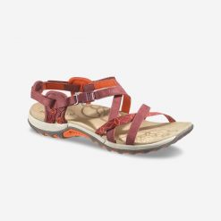 Sandały turystyczne Jacardia damskie. Obuwie trekkingowe damskie MERRELL, bez wzorów, z kauczuku, bez obcasa. W wyprzedaży za 249.99 zł.
