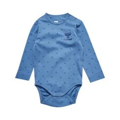 Body z długim rękawem dla dziewczynki Hummel Beesy. Niebieskie koszulki dziewczęce HUMMEL, l, bez wzorów, z bawełny, bez ramiączek. Za 157.50 zł.