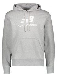 New Balance Bluza "Essentials Stacked" w kolorze szarym rozmiar: XL. Szare bluzy z kapturem męskie New Balance, xl. Za 117.45 zł.