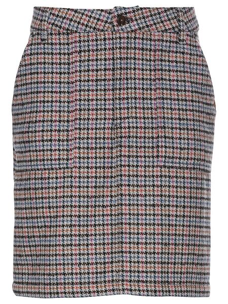 Camel Active Spódnica w kolorze czarno-różowo-błękitnym rozmiar: 40. Czarne spódniczki damskie Camel Active, bez wzorów, z wełny, z podwyższonym stanem, mini. Za 165.99 zł.