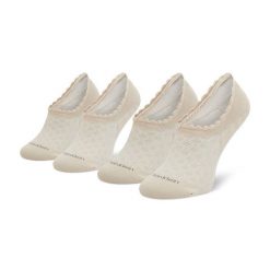 Stopki Calvin Klein. Brązowe skarpetki damskie CALVIN KLEIN, bez wzorów. Za 59.99 zł.