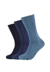 Skarpetki sportowe męskie 3pk Men's Basic Socks. Niebieskie skarpetki męskie Skechers, bez wzorów, z bawełny. Za 29.99 zł.