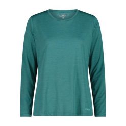 Koszulka damska turystyczna CMP 35N5566. Zielone bluzki sportowe damskie CMP, xl, bez wzorów, bez ramiączek. W wyprzedaży za 111.99 zł.