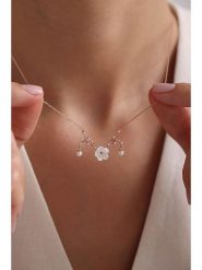 Lodie Silver Pozłacany naszyjnik z elementem ozdobnym - dł. 42 cm rozmiar: onesize. Szare naszyjniki damskie Lodie Silver, pozłacane. Za 105.45 zł.