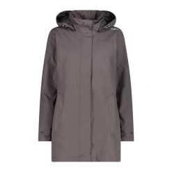 Damska kurtka wodoodporna CMP. Brązowe kurtki damskie CMP, xl, bez wzorów, bez kaptura. Za 403.50 zł.