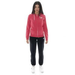 Bluza z bawełna z kaptur na co dzień na siłownię. Czerwone bluzy sportowe damskie LEONE 1947 APPAREL, bez wzorów, z bawełny, bez ramiączek, bez kaptura. W wyprzedaży za 157.01 zł.