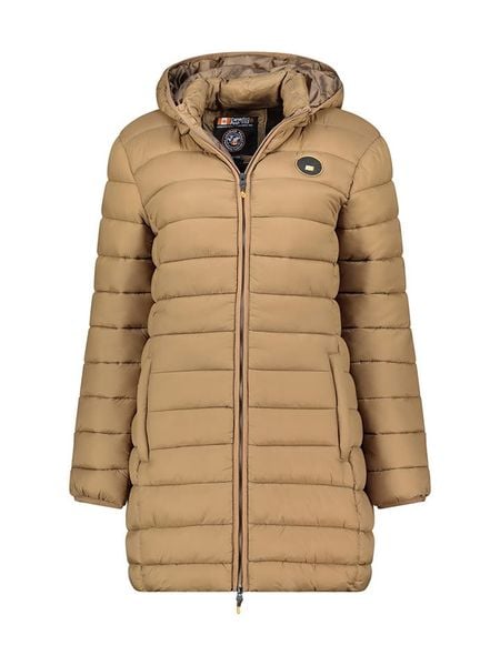 Canadian Peak Płaszcz pikowany "Atikamapeak" w kolorze jasnobrązowym rozmiar: XXL. Brązowe płaszcze damskie Canadian Peak, xxl, bez wzorów. Za 187.52 zł.