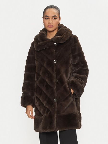 Joseph Ribkoff Futro 243904 Brązowy Loose Fit. Brązowe futra damskie Joseph Ribkoff, xl. Za 969.99 zł.