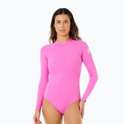 Strój pływacki jednoczęściowy damski Rip Curl Premium Surf Surf Suit. Czerwone stroje jednoczęściowe damskie Rip Curl, l, bez wzorów. Za 359.99 zł.