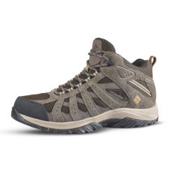 Buty turystyczne męskie Columbia Canyon Point Mid. Brązowe buty trekkingowe męskie Columbia, z kauczuku, bez zapięcia, trekkingowe. Za 499.99 zł.