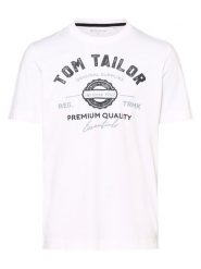 Tom Tailor T-shirt Mężczyźni Bawełna biały, L. Białe t-shirty męskie Tom Tailor, l, bez wzorów, z bawełny, bez kołnierzyka. Za 79.95 zł.