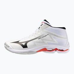 Buty do siatkówki Mizuno Wave Lightning Pro Mid. Białe buty sportowe na co dzień damskie Mizuno, bez wzorów, z gumy, do siatkówki, mizuno wave. Za 479.99 zł.