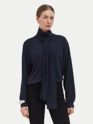 Liu Jo Sweter WF6445 MA16R Czarny Regular Fit. Czarne swetry klasyczne damskie Liu Jo, xs, z syntetyku, bez kołnierzyka. Za 519.99 zł.