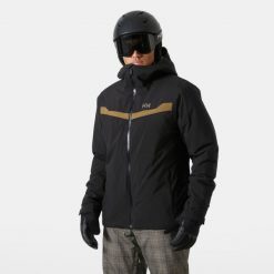 Kurtka narciarska Helly Hansen Panorama 2.0. Czarne kurtki męskie Helly Hansen, m, bez wzorów, bez kaptura, narciarskie. Za 1,210.00 zł.