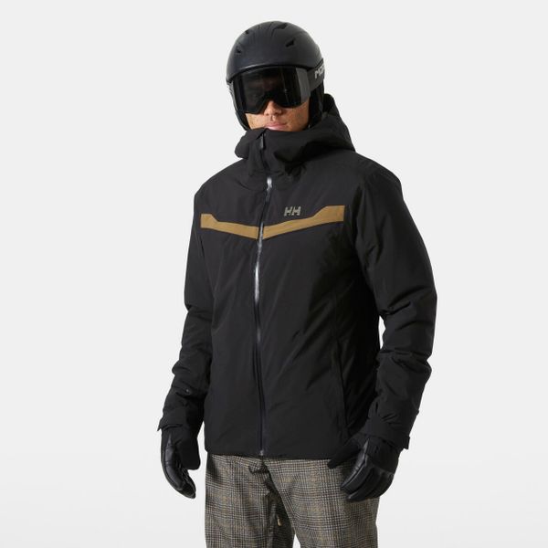 Kurtka narciarska Helly Hansen Panorama 2.0. Czarne kurtki męskie Helly Hansen, m, bez wzorów, bez kaptura, narciarskie. Za 1,210.00 zł.