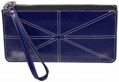 Portfel damski , saszetka granatowy SF-1703 BLUE. Niebieskie portfele damskie inny, bez wzorów, ze skóry ekologicznej. Za 19.50 zł.