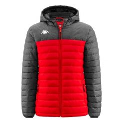 Kurtka puchowa Kappa Lamezio. Czerwone kurtki męskie Kappa, na zimę, m, bez wzorów, z puchu, sportowe, bez kaptura. W wyprzedaży za 288.10 zł.