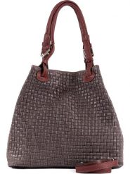 Lia Biassoni Skórzana torebka w kolorze szarym - 34 x 29 x 21 cm rozmiar: onesize. Szare torebki klasyczne damskie Lia Biassoni, bez wzorów, z materiału, bez dodatków. Za 281.10 zł.