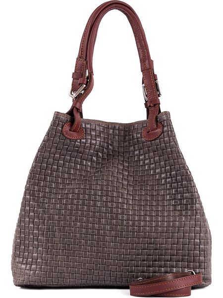 Lia Biassoni Skórzana torebka w kolorze szarym - 34 x 29 x 21 cm rozmiar: onesize. Szare torebki klasyczne damskie Lia Biassoni, bez wzorów, z materiału, bez dodatków. Za 281.10 zł.