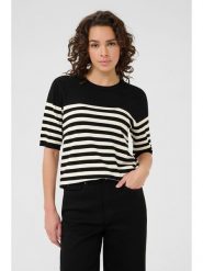 Kaffe Sweter w kolorze czarno-kremowym rozmiar: XS. Brązowe swetry klasyczne damskie Kaffe, xs, bez kołnierzyka. Za 60.99 zł.