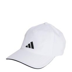 Czapka AEROREADY B-ball. Białe czapki męskie Adidas, bez wzorów, z materiału, sportowe. Za 89.95 zł.