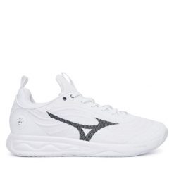 Buty halowe Mizuno. Białe buty sportowe na co dzień męskie Mizuno, bez zapięcia, mizuno wave. Za 619.99 zł.