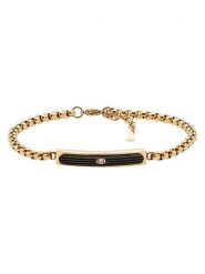 U.S. Polo Assn. Pozłacana bransoletka z elementem ozdobnym rozmiar: onesize. Czarne biżuteria dla mężczyzn U.S. Polo Assn., z kryształem, pozłacane. Za 100.99 zł.