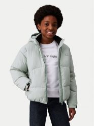 Calvin Klein Jeans Kurtka zimowa IG0IG02056 Niebieski Regular Fit. Niebieskie spodnie dziewczęce Calvin Klein Jeans, z jeansu. Za 449.99 zł.