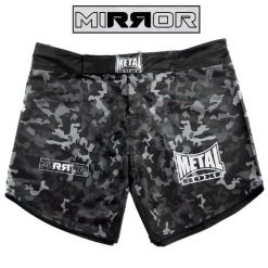 Krótka MMA Metal Boxe Mirror. Czarne szorty męskie METAL BOXE, bez wzorów, sportowe. Za 314.00 zł.