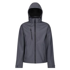 Męski Softshell Z Kapturem Venturer. Czarne kurtki softshell damskie Regatta, m, bez wzorów, z softshellu, z kapturem. Za 241.99 zł.