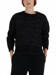 Replay Sweter w kolorze czarnym rozmiar: M. Czarne swetry klasyczne damskie Replay, m, z wełny, bez kołnierzyka. Za 254.14 zł.