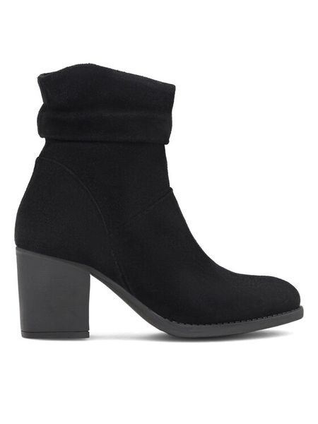 Lasocki Botki WI23-RUTH-03 Czarny. Czarne botki damskie Lasocki, ze skóry, bez obcasa, na słupku, bez zapięcia. Za 269.99 zł.