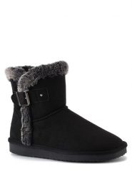 ISLAND BOOT Botki zimowe "Algoma" w kolorze czarnym rozmiar: 38. Czarne botki damskie Island Boot, na zimę, z materiału, bez obcasa, bez zapięcia. Za 144.92 zł.