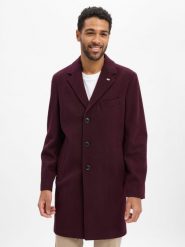Finshley & Harding London wełniany płaszcz Mężczyźni czerwony|lila, 46. Czerwone płaszcze męskie Finshley & Harding London, m, bez wzorów, z wełny, klasyczne. Za 699.95 zł.